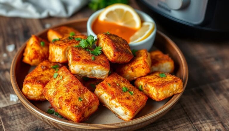 air fryer salmon bites