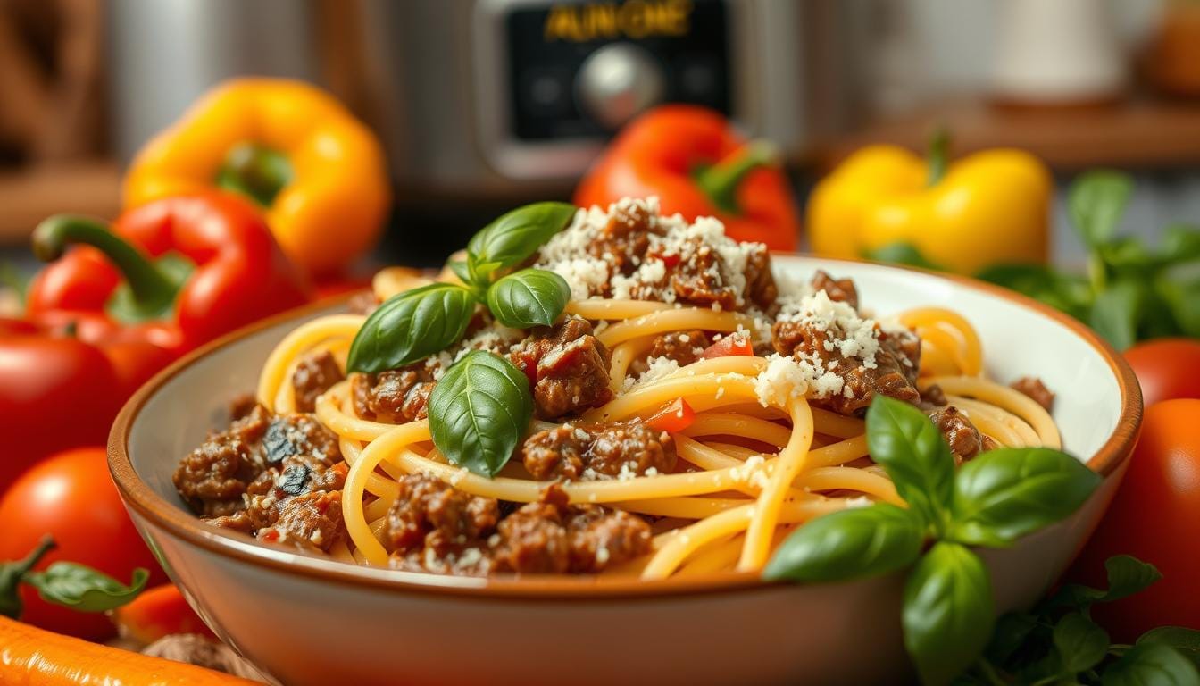 slow cooker beef pasta recipe angel hair