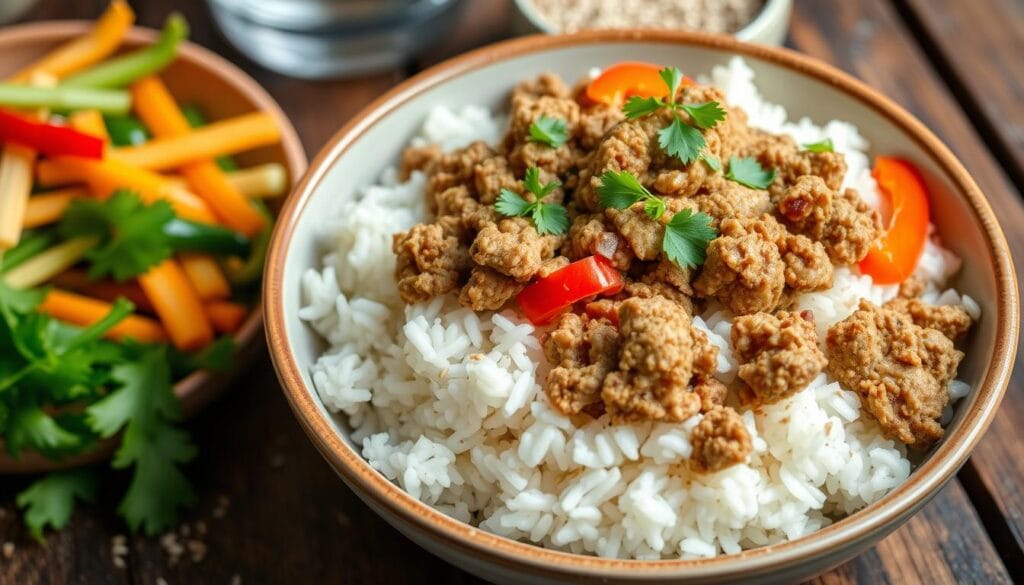 Ground turkey and rice