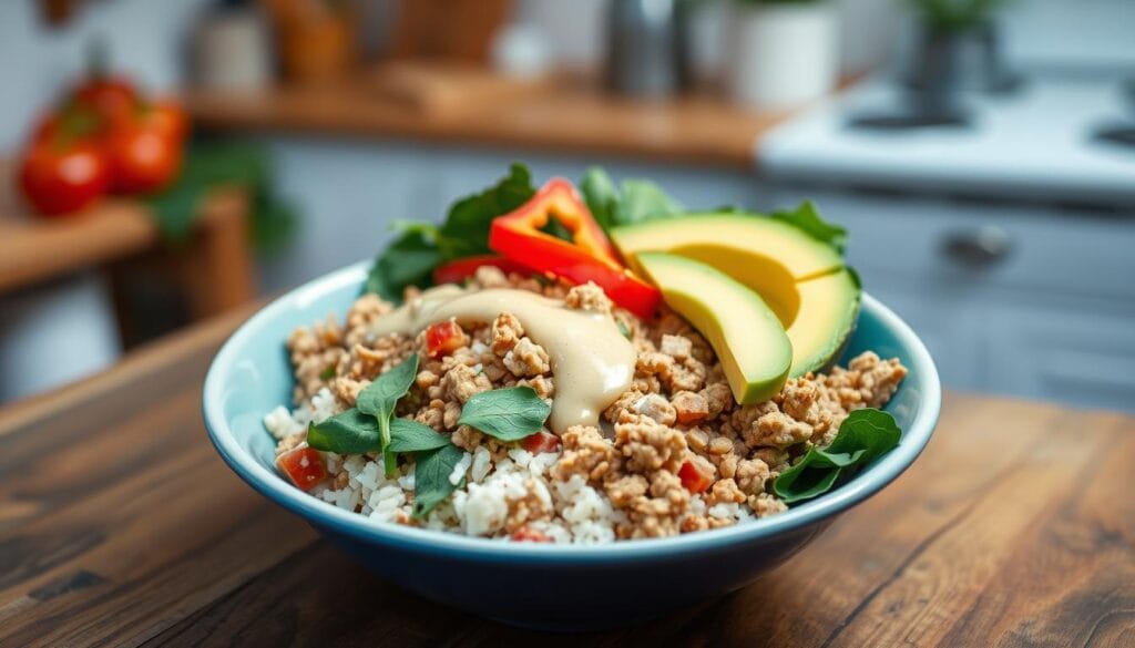 Healthy Turkey Rice Bowls