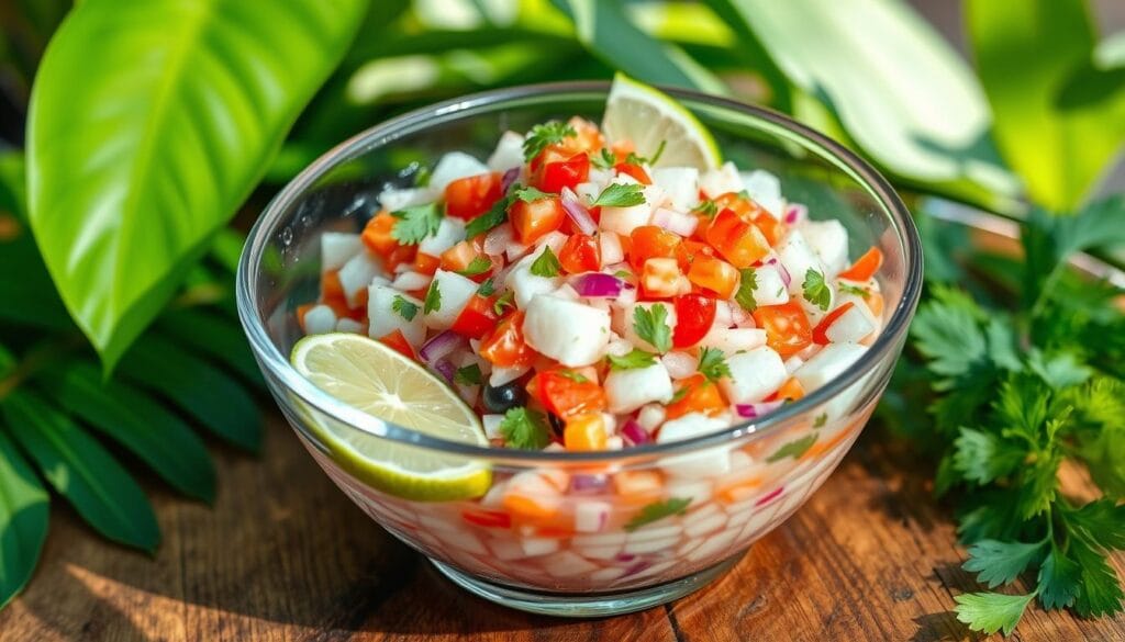 fresh seafood ceviche